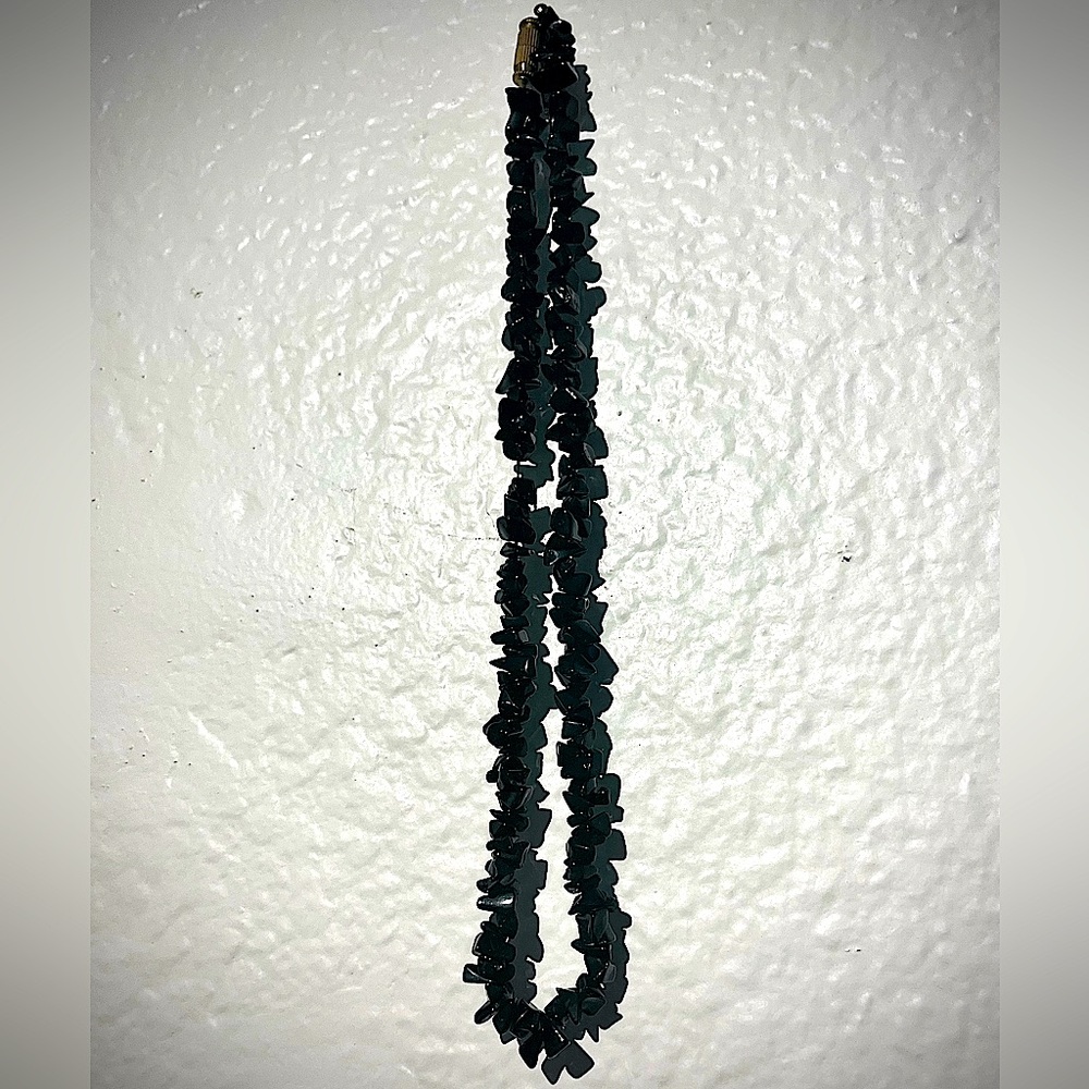 Black Beaded Necklace